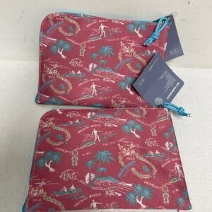 2 United Airlines UA Reyn Spooner Travel Amenity Kit Hawaii First Class 2025 NEW